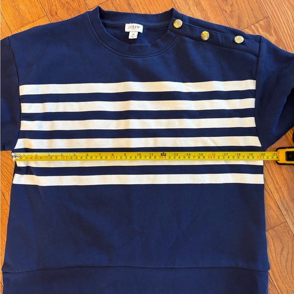 J. Crew Factory, Nautical, Blue/White Sweatshirt, Size M - Picture 8 of 8